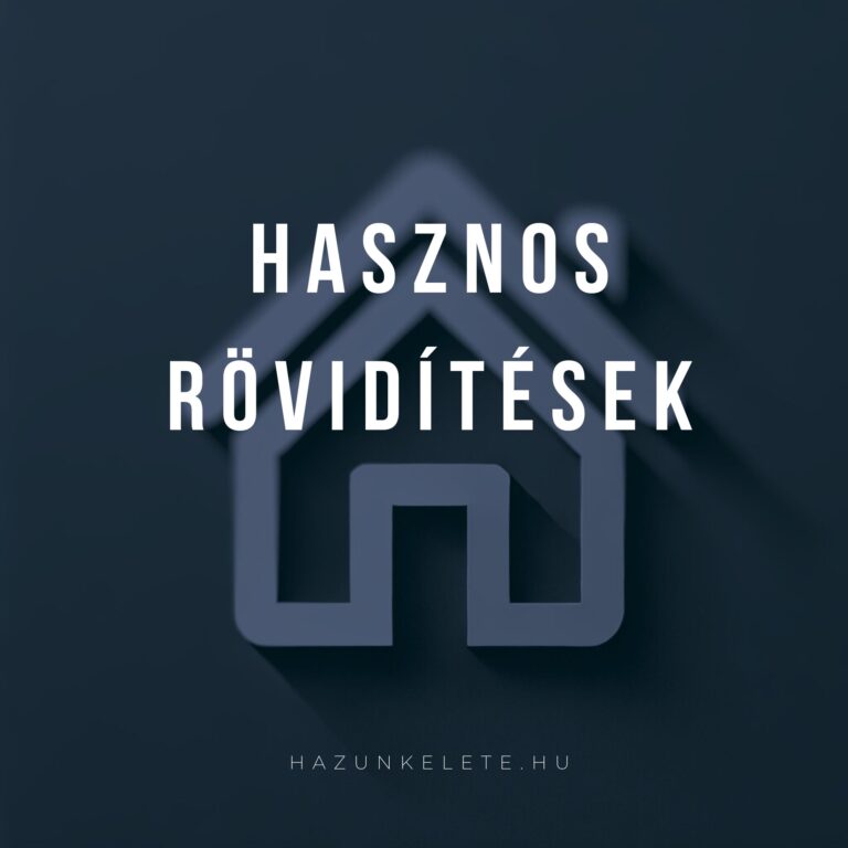 Hasznos Rövidítések – Szakinyelv